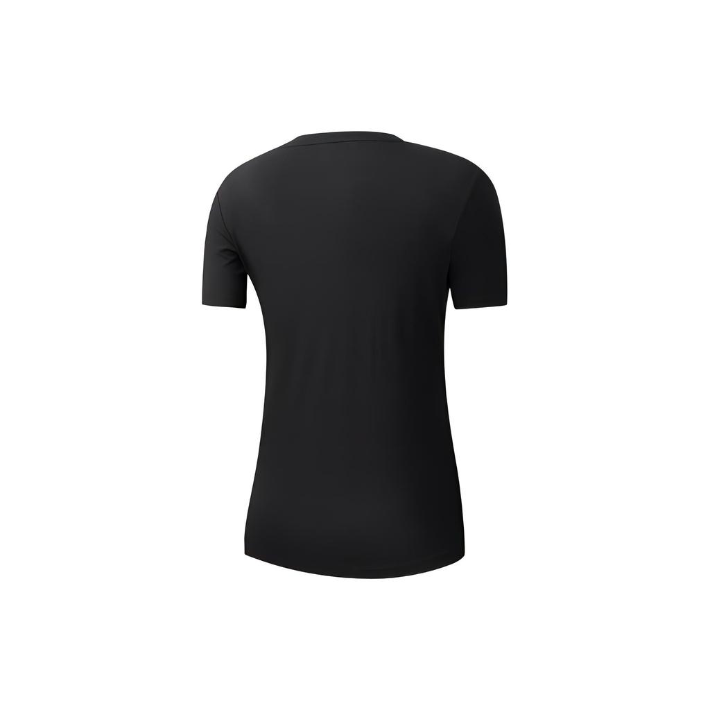 Fila Logo Print Pullover Round Neck Short Sleeve T-Shirt Women Tops Black A11W021103GBK