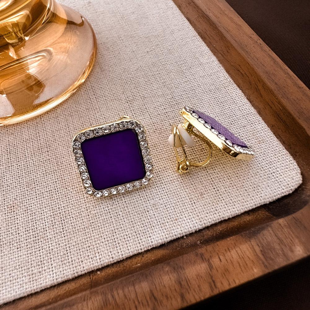 Vintage Französische Ohrclips mit ovalen Perlen für nicht-durchstochene Ohren