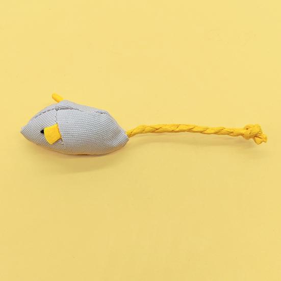 Plush Mouse Cat Toy Soft Stuffed Mouse Toy with Rope Tail Prefilled Catnip Mouse Toy for Indoor Cats Play Hunting And Exercise