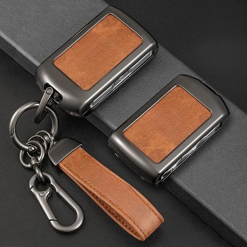 Zinc Alloy Car Key Case Cover Shell Holder Fob For Volvo S60 S90 Xc40 Xc60 Xc90 V90 Polestar 1 Polestar 2 Keychain Car Accessory