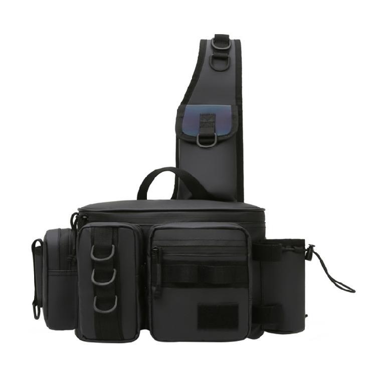 Fishing Tackle Bag Fishing Shoulder Fishing Bag Adjustable Shoulder Waist Strap Multi-Pocket Fishing Backpacks small