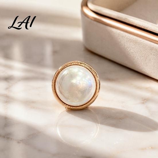 Safety Button Pin 2Pcs Faux Pearl Magnetic Clothes Button Fake Cat Eye Stone Brooch No Sew for Shirts Scarf Shawl Clothing Decorative