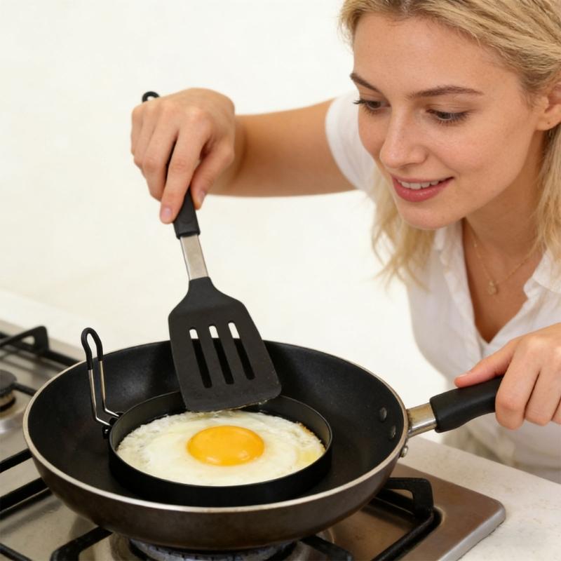 2Pcs Thickened Round Eggs Molds Omelettes Rings for Griddles Stainless Steel Eggs Rings Cooker For Easy Cooking And Baking