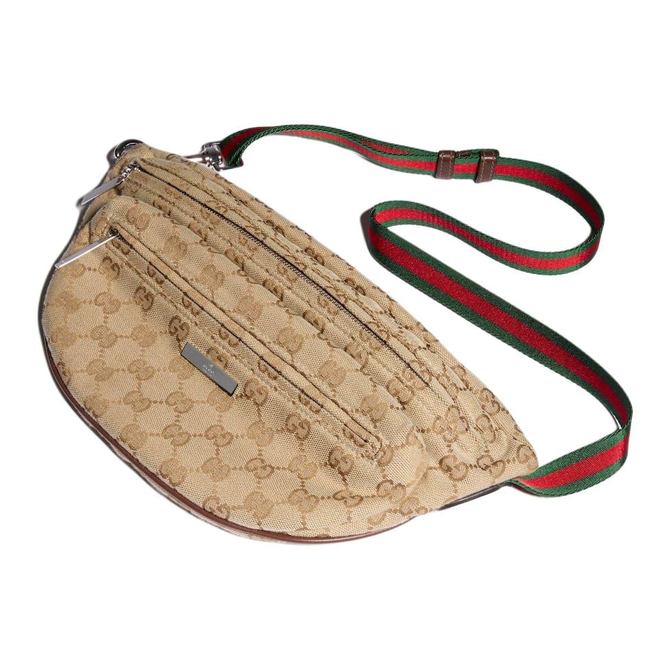 GUCCI Canvas Fanny Pack Medium Women's Brown 875229-FAF8P-9647