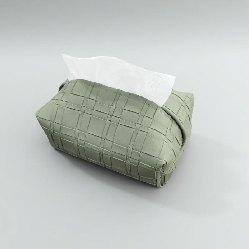 Vintage-Style Elegant Green Tissue Box