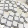 PBT-Tastenkappen, 68 Tasten, minimalistisches weißes Blanko-Tastenkappen-Sublimations-Tastenkappen für AK680 RK68 DK68 Tastaturlayouts