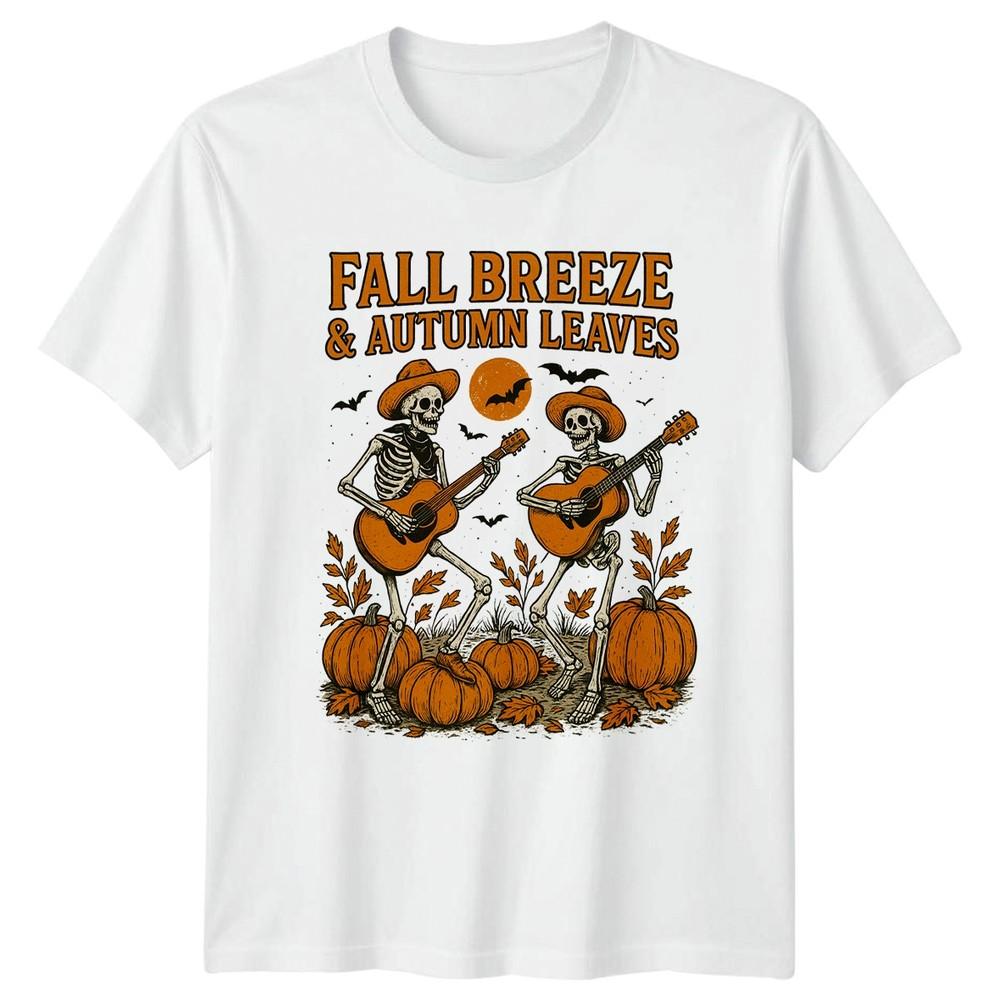 Fall Breeze And Autumn Leaves TShirt Halloween Gift For Him And Her S