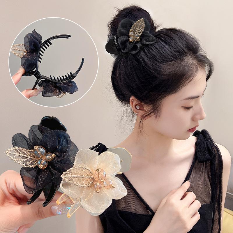 Summer Floral Mesh Hairpin for Women