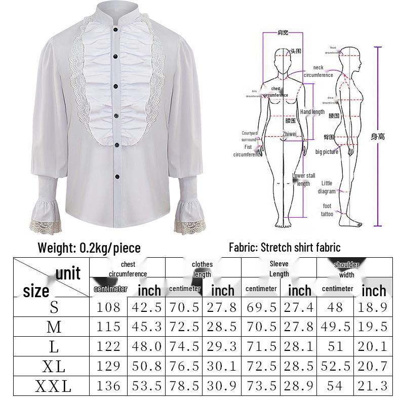 2021 European & American Men's Solid Color Steampunk Retro Stand Collar Coat