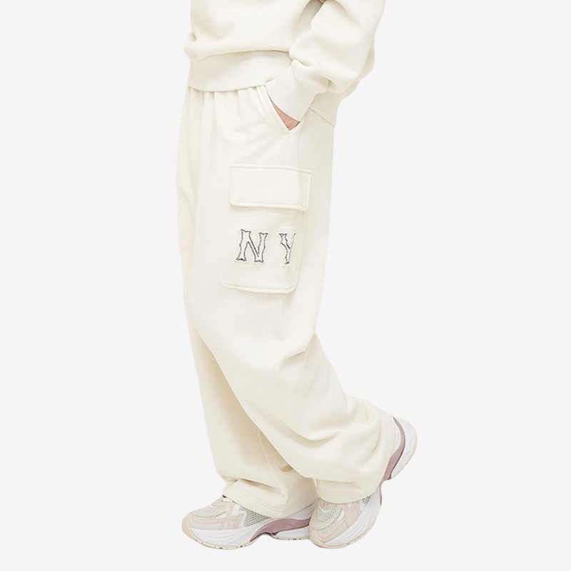 New MLB New York Yankees Coopers Casual Pants Unisex Light Yellow 3APTB1444-50CRM