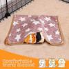 Guinea Pig Blanket, 2 Pack Warm Soft Coral Fleece Small Animal Blankets Washable Pet Cage Liners Sleep Mat Pad Cover for Rabbit Hamster Dog Cat