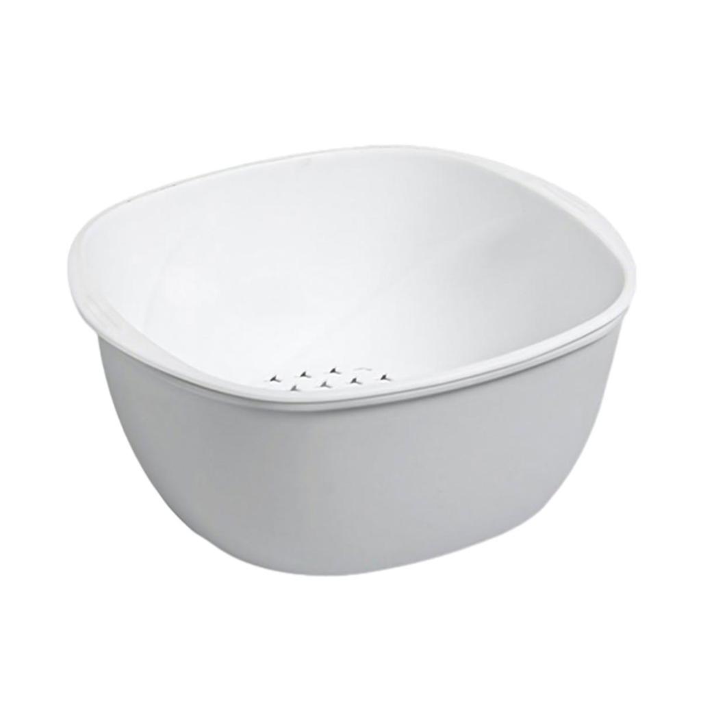 PP-Siebkorb in Lebensmittelqualität zum bequemen Waschen von Reis und Obst, Waschen von Gemüse und Waschen von Reis