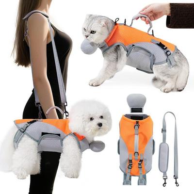 Prodotti per animali: Guinzaglio per Uscire, Pettorina e Tracolla per Gatti, Borsa a Tracolla, Zaino Traspirante con Velcro per Cani Piccoli