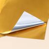 100 Pieces Crafts Aluminum Foil 10x10cm 70 Micron Gold Aluminum Foil Shiny Metal Foil Paper DIY Art Project Engraving Tools