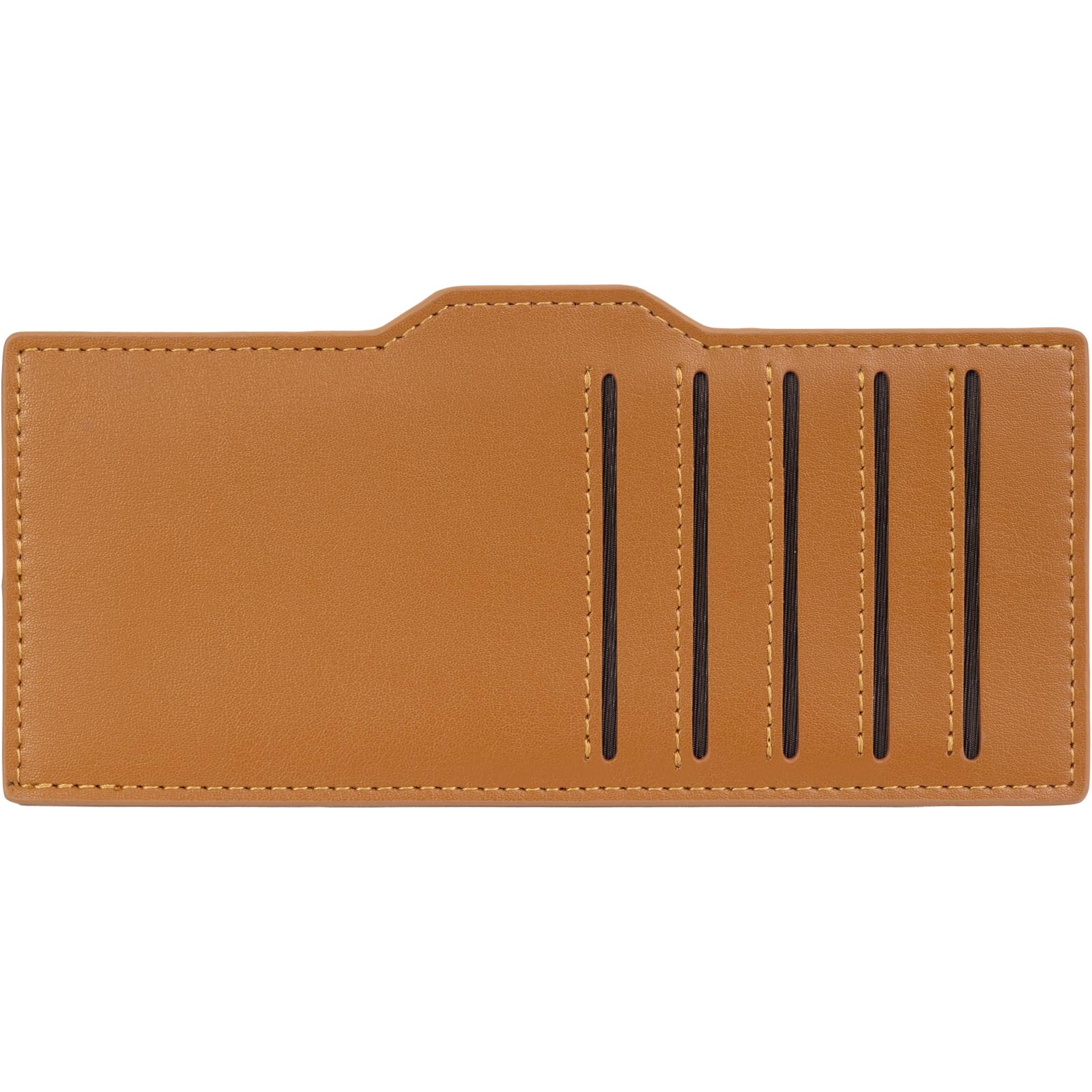 Dom Teporna Тонкий кожаный внутренний чехол для карт для длинных кошельков, Компактный и компактный, Коричневый, Из коровьей кожи