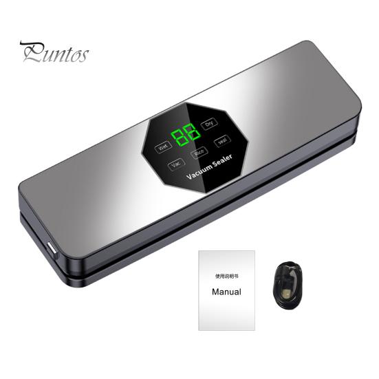 Full Automatic Vacuum Sealer with UV Sterilization Detachable Base Digital Display Strong Suction Power Food Preservation Sealing Machine
