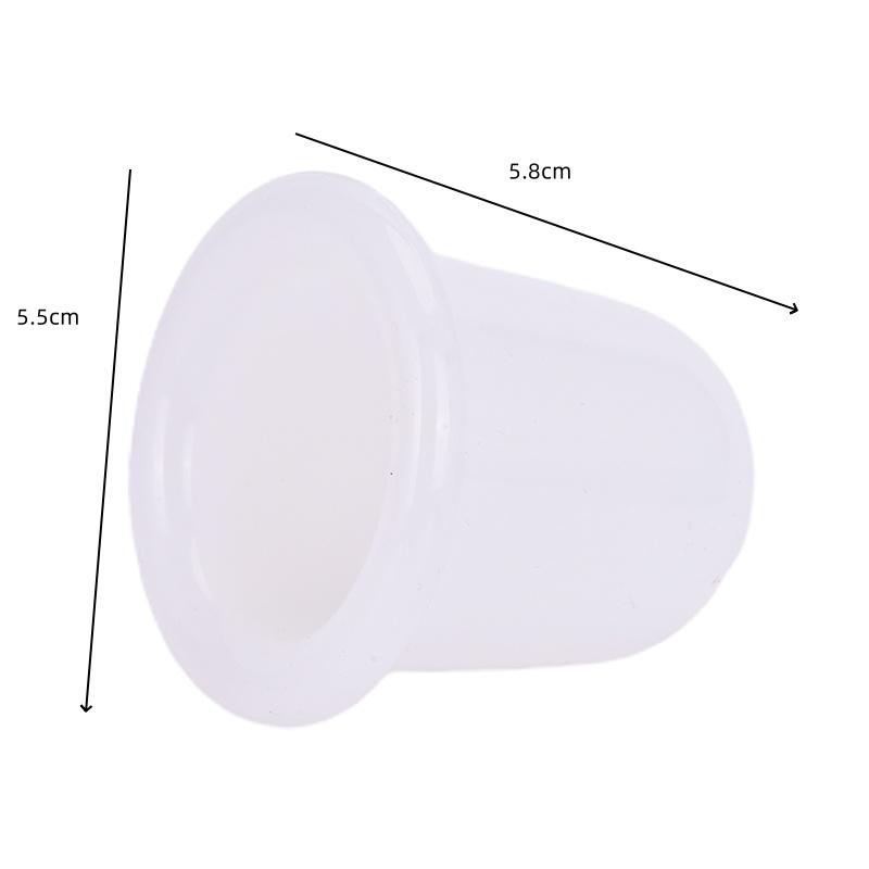 1 2 4Pcs Silicone Vacuum Cupping Set Massage Jar Anti Cellulite Gua Sha Suction Cups Massage Facial Body Cupping Therapy