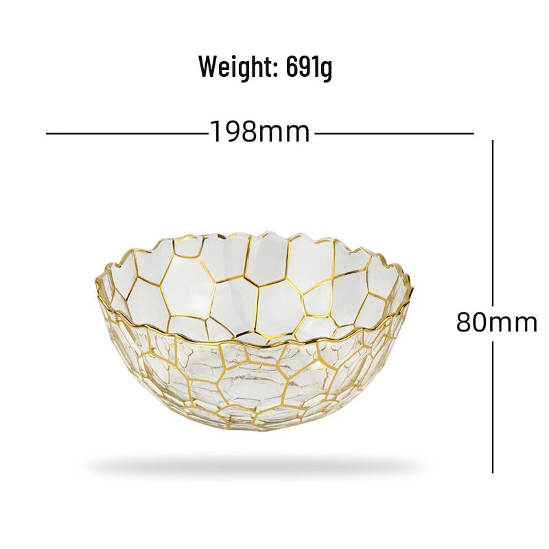 

Modern Nordic Crystal Glass Fruit & Candy Plate