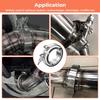 V Band Clamp With Male Female Flange Kit 304 Stainless Steel 1.5inch 38mm Intercooler Turbo Exhaust Clamp Downpipe Pipe Clamp