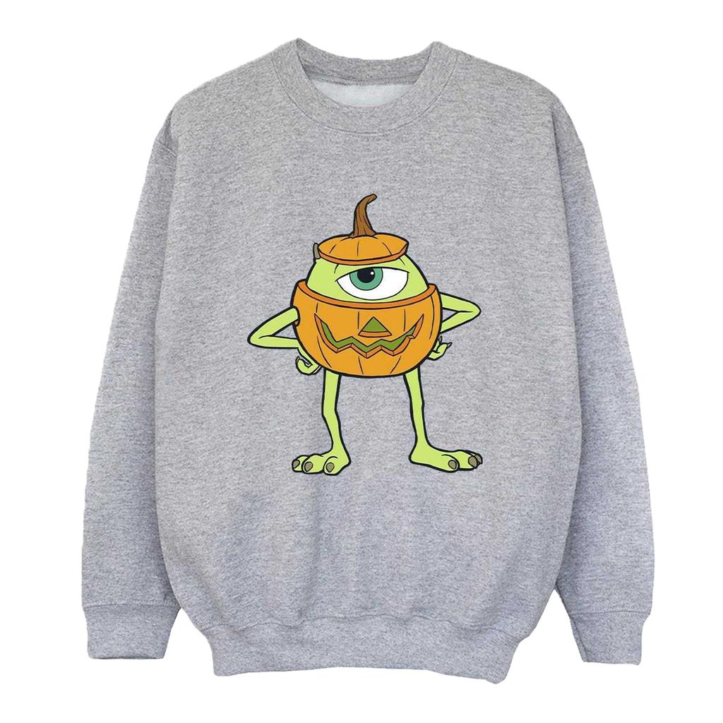Monsters Inc Boys Mike Pumpkin Halloween Sweatshirt