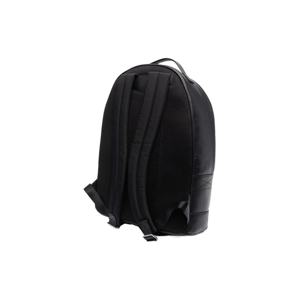 Emporio Armani Zipper Leather Backpack Large Men backpack Black Y4O334-Y068E-80001