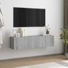 Vidaxl Wall-Mounted TV Cabinet, Sonoma Oak Grey, 120X30X30 Cm