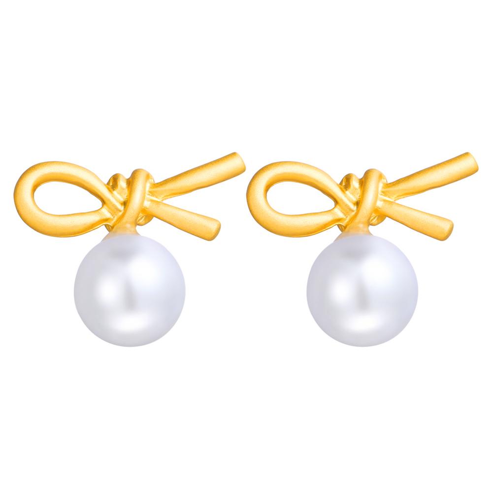 

Women Imitation Pearl Simple All-matching Fashion Earrings F1302 #1