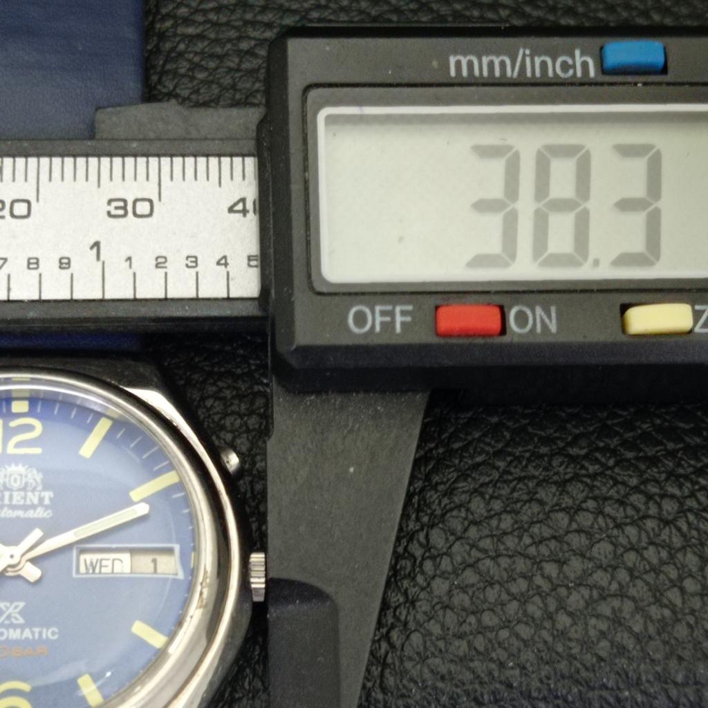 VINTAGE ORIENT AUTOMATIC 46941 JAPAN MENS BLUE COLOR DIAL WATCH A500755-5 R154-a500755