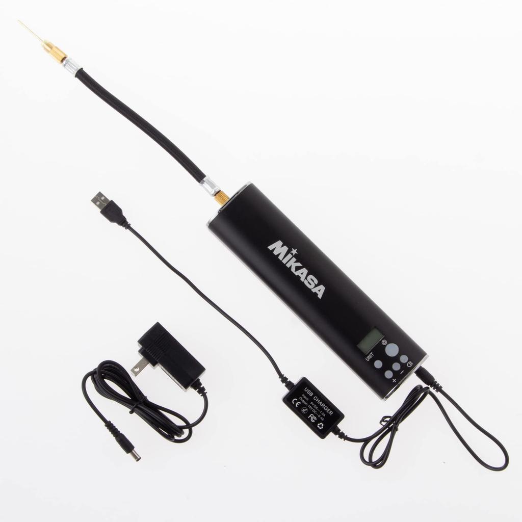 MIKASA AC-EP100 Electric Air Pump for Balls, Black