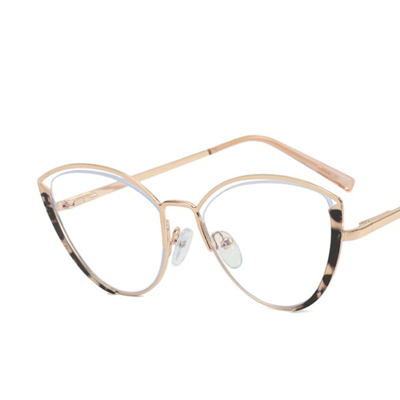 Triangular Cat Eyes Cutout Frame Clear Lens Glasses Oval Simple Myopia Nerd Spectacles Degree -0.5 -1.0 -2.0 -3.0 -4.0 To -6.0