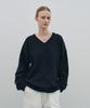 NEEV Drop Wool V-Neck Pullover (Navy)