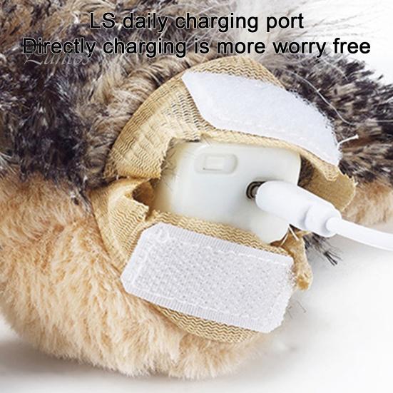 Nabíjecí hračka pro kočku s chvějícím se ptákem Dobíjecí interaktivní plyšový pták s dálkovým ovládáním Automatické mávání a cvrlikání Hračka pro kočky s kočkou pro domácí kočky