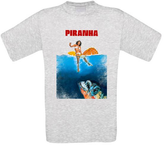 Piranha Horror Cult Movie T-Shirt XXXL