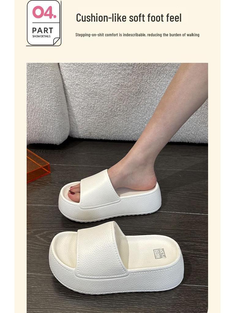 2024 Women's Thick-Soled Height-Boosting Slippers - Summer Outdoor Casual Versatile Beach Comfort Slippers