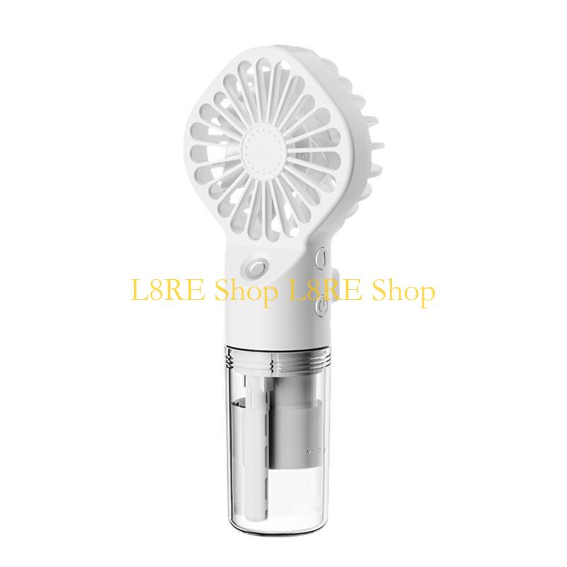 L8RE Portable Water Mist Fan 4 Adjustable Speed Quiet Cooling Mini Pocket Fan