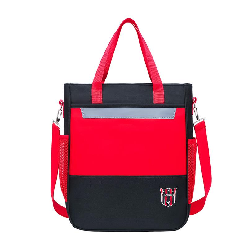 New shoulder bag British style tote bag, male and female primary school students can carry and carry primary school students tutoring bag