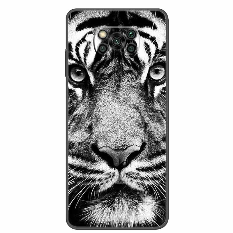 Case For POCO X3 Pro Soft Silicone TPU Black Bumper Cover For Xiaomi Poco X3 NFC Phone Back Cases PocoX3 X 3 X3Pro Cat Cartoon