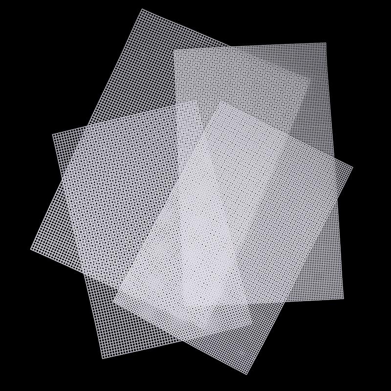 Handcraft Latch Hook Bags Made Plastic Grid Hook Crafts Accessory Plastic Mesh Cloth For Bag Rug Thread Hook Craft Supplies