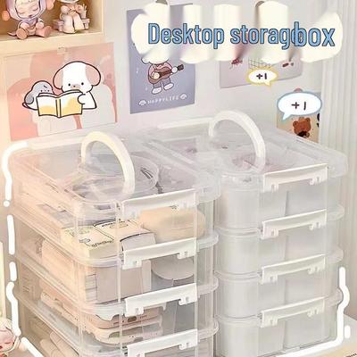 Storage Box for Toy Building Block Parts and Small Particles
