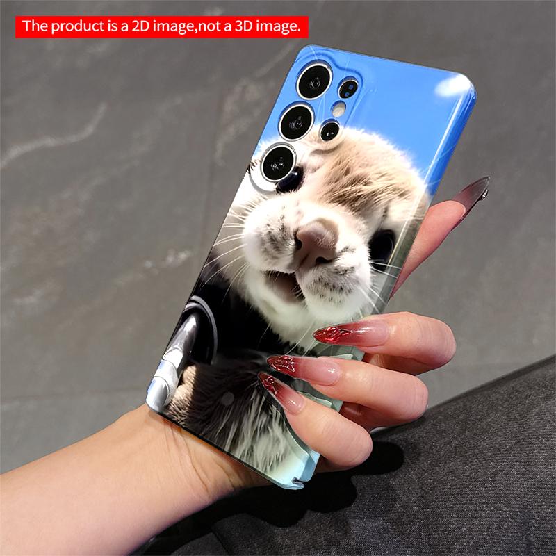 2DFlat Samsung Phone Case Adorable Otter Selfie Under Blue Sky Applicable To Galaxy S22 S23 S24 S25ULTRA S26 A12 A13 A14 A15 A16