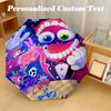 8‑Rib Automatic Umbrella, The Amazing Digital Circus Design Foldable Umbrella for Sun Rain Protection Travel