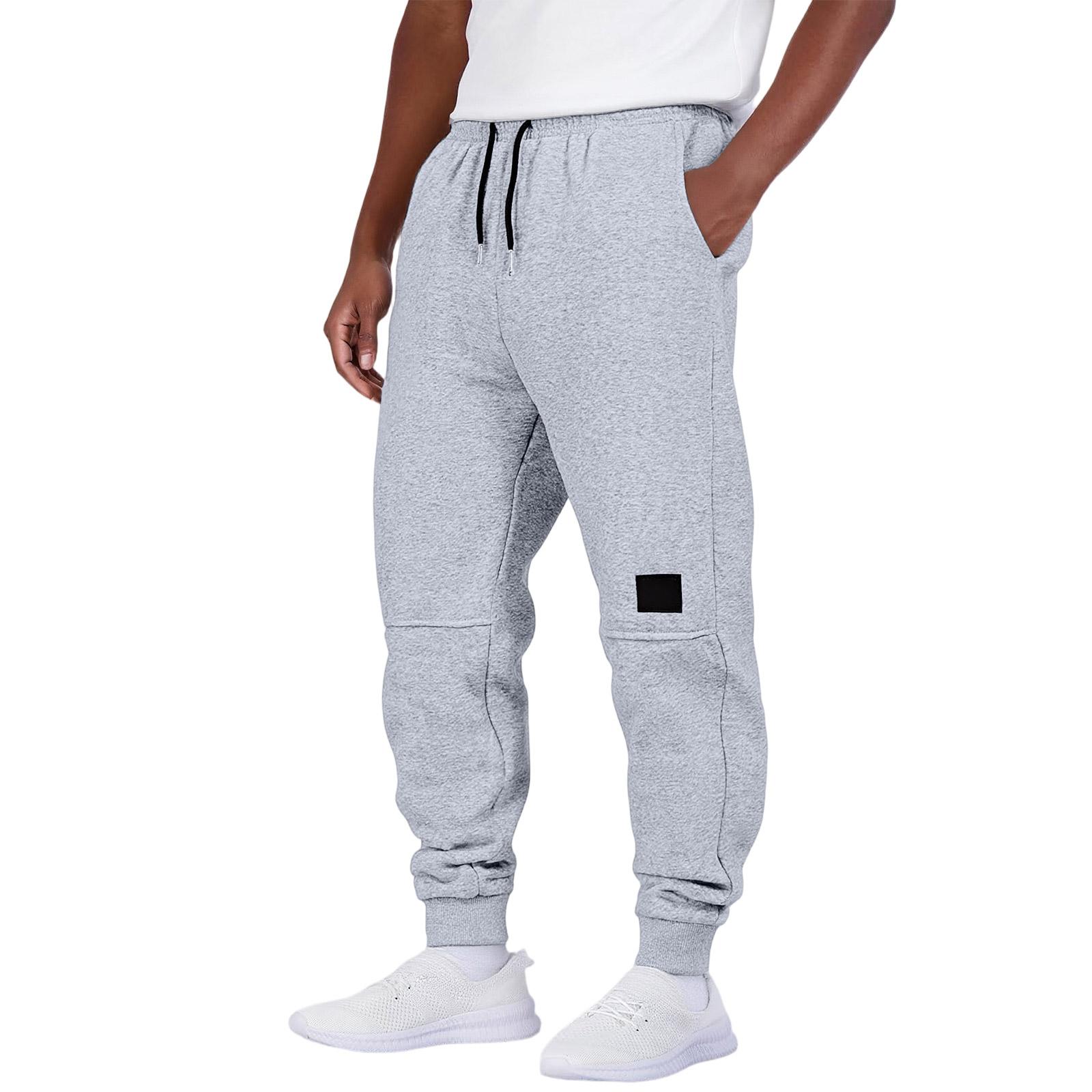 

Мужские спортивные брюки, брюки для бега, рабочие брюки с карманами для улицы, повседневные брюки L