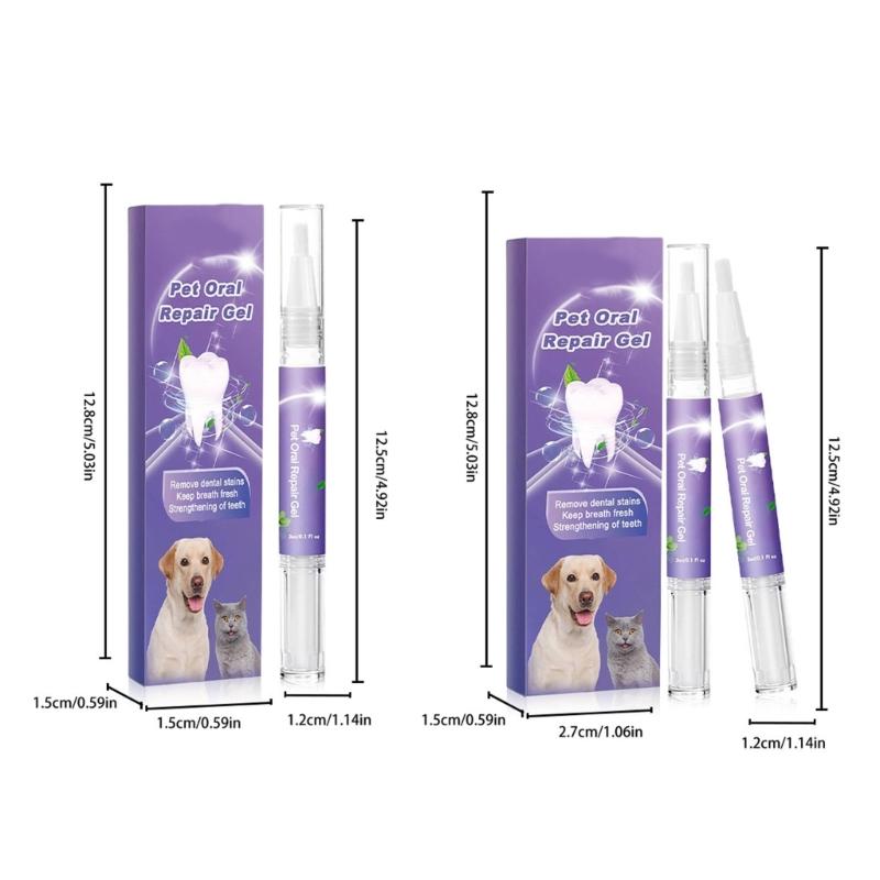 Profesionální gel Pet OralRepair pro hloubkové čištění zubů Psa Orální zdraví Opravný gel Jemné složení Zubní deodorizace