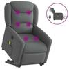 VidaXL Electric Massage Recliner Dark Grey Fabric 3303225