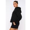 Autumn and Winter New Product Solid Color Thickened Velvet, Hooded Long Sleeve Hoodie, Women's Fashion Casual Shorts Set