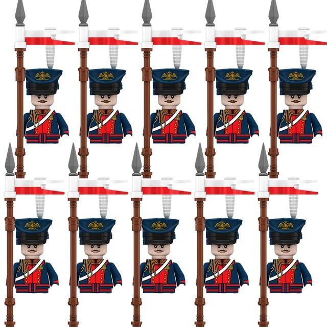 Kids Building Blocks Toy Napoleonic Wars Military WW2 Mini Dolls Soldier Duke Medieval Knights Officer Model Toy wholesale store