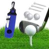Golfballoppbevaringsveske med T-holder Nøkkelring med stor kapasitet Belteklipsdesign Bærbar golfballbæreveske