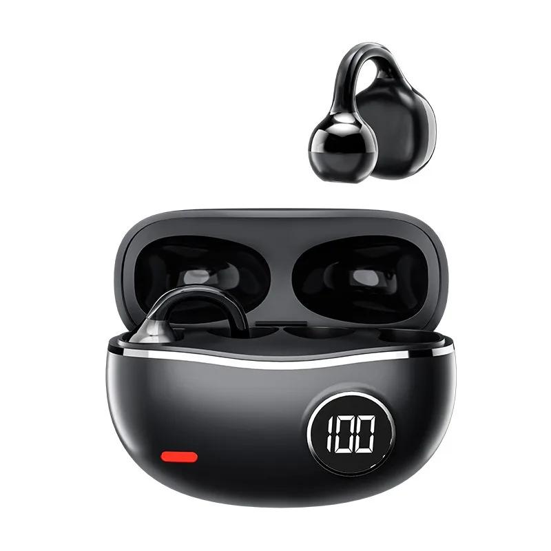 Wireless Bluetooth Earphone HIFI Stereo Sound ENC Headphones Power Display Earbuds For Samsung XIAOMI M91 Ear Clip Headset
