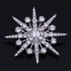 Versatile Snowflake Rhinestone Brooch - Trendy Fashion Accessory for Women's Suits