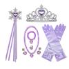 Children'S Accessories Set Love Snowflake Crown Magic Wand Princess Necklace Gloves